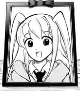 In pace requiescat: Hina "memorial" picture in Tomoko's movie.