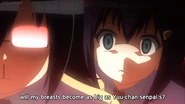 Referencing Neon Genesis Evangelion, Tomoko's cousin inquires "Gendo" Tomoko about the future potential for expansion.