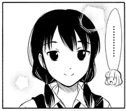 "Oh the Yuri has, pretty teeth, Emiri! And she shows them, pearly white!"