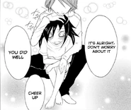 Jun as Tomoko Kuroki imagines him in the manga.