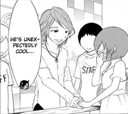 Jun greets a blushing fan.