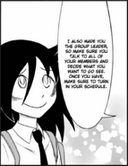 Tomoko is "delighted" to learn she is a group leader.