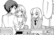 At a parent-teacher conference with Asuka Katou's family.