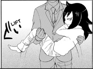 Tomoko's Father shows understanding.