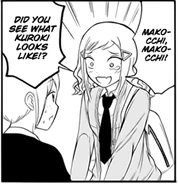 When Minami ridicules Tomoko's make-up . . .