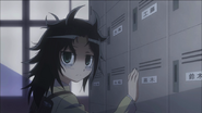 Tomoko messed hair and names of her locker neighbors.