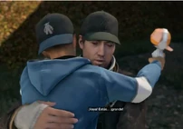 Aiden saludando a Jacks