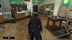 Interior de la farmacia.