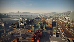 Der Hafen von oben