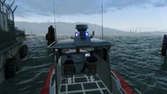 Barco da polícia.