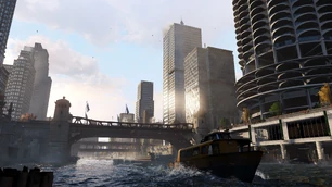 Een van de vele ophaalbruggen over de Chicago rivier