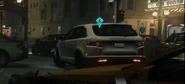 Joseph Demarco's witte SUV.