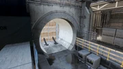 An unfinished tunnel.
