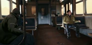 Interior of the train.