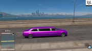 The Limo in WD2 with customized purple paintwork