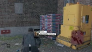 Forklift with profiler info in Watch Dogs.