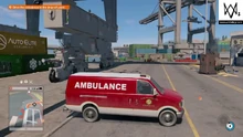 The special ambulance from EMTezcas that has the body in it