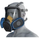 Yellow Blue Respirator Mask