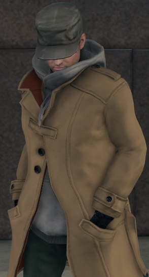 Aiden Pearce Watch Dogs Legion Bloodline Brown Coat