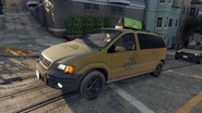A yellow/white Taxi Crosscountry Series. (Watch Dogs 2)