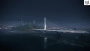 BRIDGE.png (151 KB) Seen from the Port of Oakland, in the distance with the Bay Bridge out front