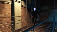 Defalt's imposter was staying near the roof, ready to lure Aiden Pearce away.