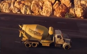 A Concrete Mixer on a Sausalito Highway