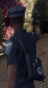 Help Desk Denial Pistol being aimed with one hand.