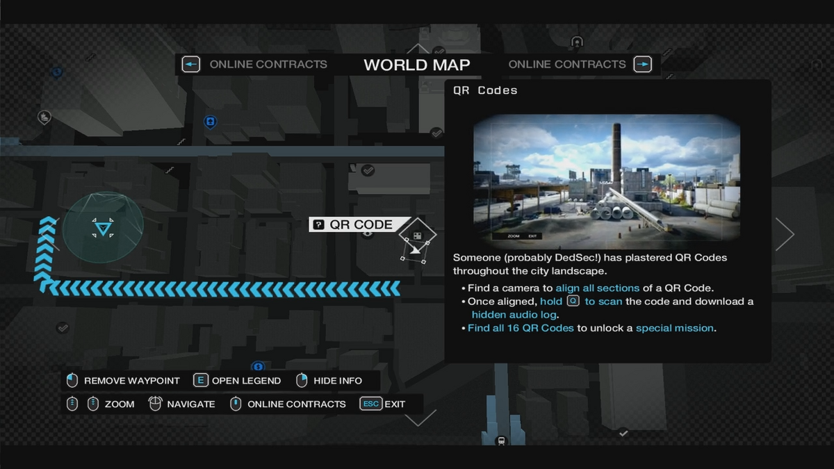 Watch Dogs: all 16 QR code locations, hidden messages, gangster