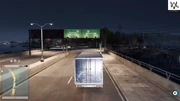 Exiting the bridge during the night (Northbound)