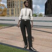 A female customs officer