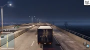 Crossing the bridge during the night (Northbound)