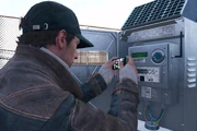 Aiden Pearce hacking a CTOS box in Watch Dogs