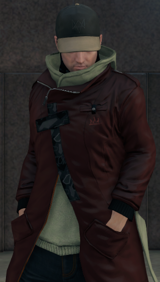 Aiden Pearce Watch Dogs Legion Bloodline Brown Coat