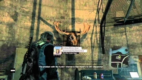 T-Bone hacking the head.