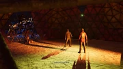 Inside the festival battledome.