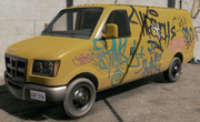 A vandalized Landrock Van 2500 in Watch Dogs 2