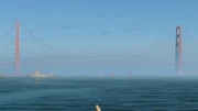 A view of the bridge from Pier 39.