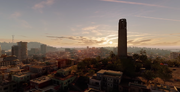 The suburbs of San Francisco. Visible is the Coit Tower.