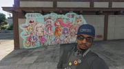 Anime Mural located within Japantown