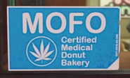 Medical Marijuana sign on the front window.