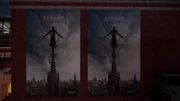 More movie posters on the side of the studio.