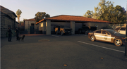 Police Garage of the Stanford Police Station.