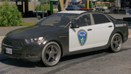 View of an SFPD Cruiser in Watch Dogs 2. (Rear view)