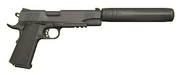 Silenced 1911 pistol