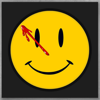 Watchmen Smiley Face Badge