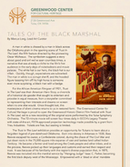 Greenwood Center for Cultural Heritage Tales of the Black Marshal Page 1