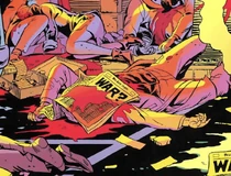 Corpse of Seven Fine in the aftermath of the psychic shockwave event