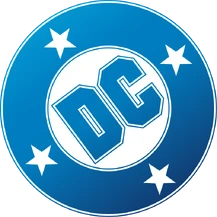 The current DC Comics logo since 2024, an updated version of the 1977-2005 logo