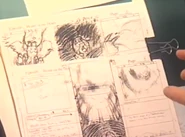 Storyboard from the making of Winter on Watership Down VHS.